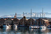 Hania - The inner harbour, the sixteenth-century Great Venetian Arsenal